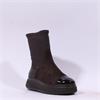 Wonders Xfly Toe Cap Platform Boot - Brown Suede